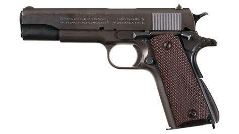 Us World War Ii Colt Model 1911a1 Semi Automatic Pistol