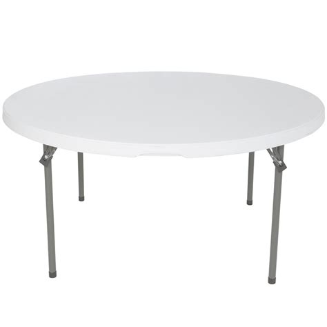 How do you unfold it?? Lifetime Round Folding Table, 60" Plastic, White Granite ...