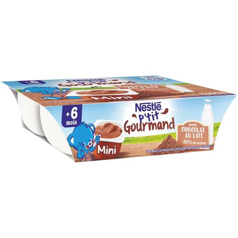 P Tit Gourmand Au Chocolat Au Lait D S Mois Nestl X G La