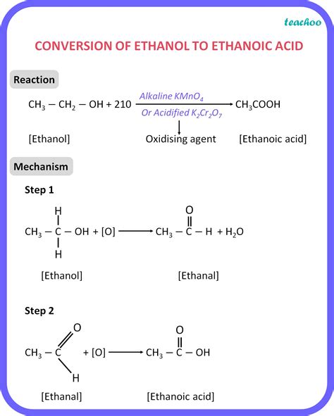 Why Is Conversion Of Ethanol To Ethanoic Acid An Oxidation Reaction