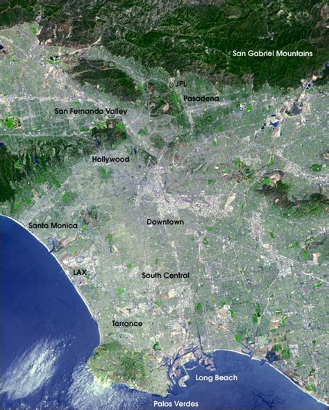 Los Angeles Aerial Map