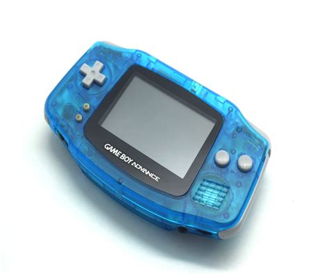 Nintendo Gameboy Advance Gba Transparent Blue Baxtros