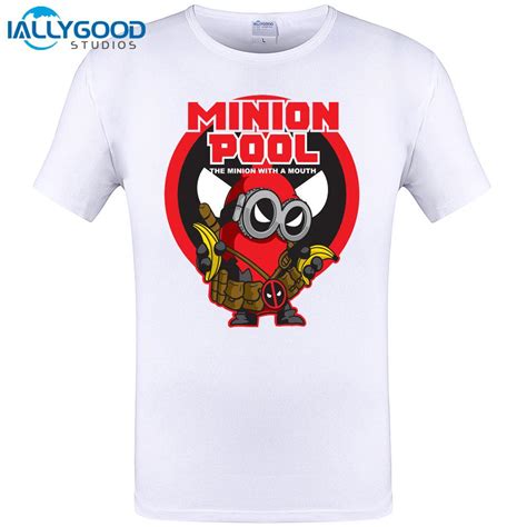 Minions In Deadpool White T Shirt Men O Neck With 3xl Despicable Me