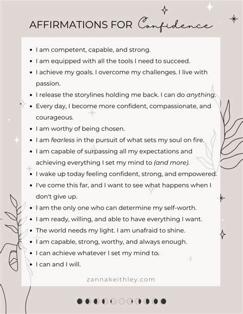 100 Positive Affirmations For Women