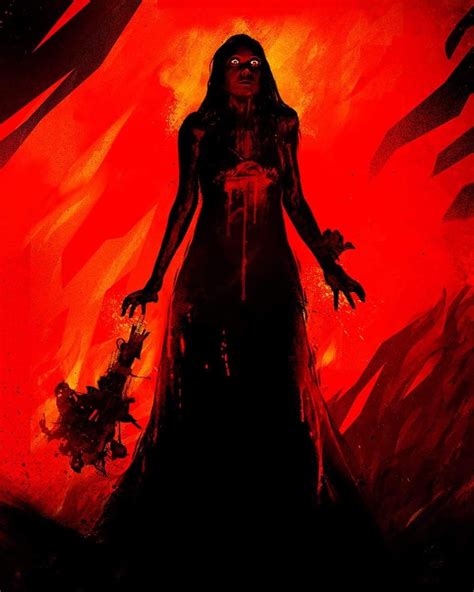 Horror Movie Art Carrie 1976 Crazy Carrie Crazy Carrie By Laz