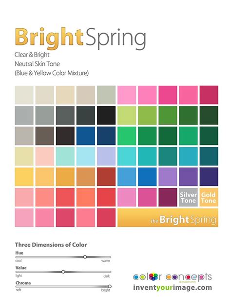 Women Bright Spring Soft Summer Color Palette Light