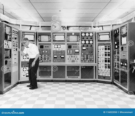 Vintage Computer Nerd Scientist Technology Stock Photo Image Of Work