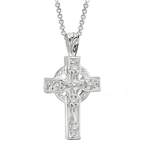Irish Trinity Knot Celtic Cross Necklace Exclusively Irish