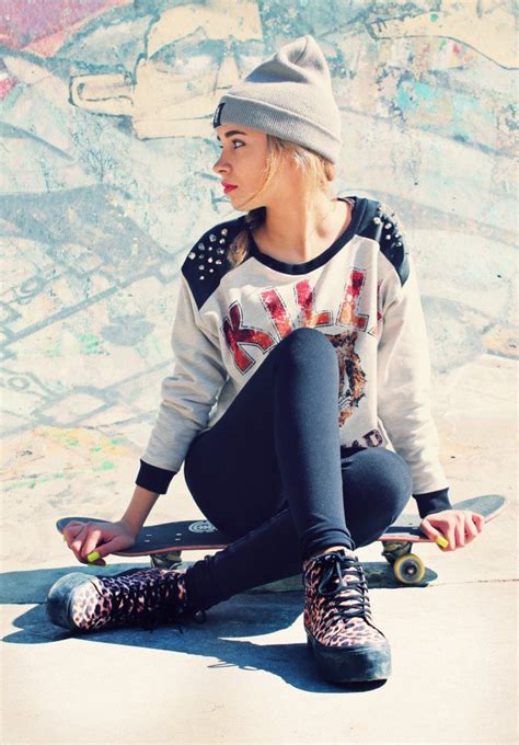 Leopard Platforms Skater Girl Style Skater Girl Outfits Skater Outfits