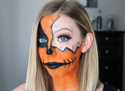 Cracked Pumpkin Makeup Halloween Tutorial Kindly Unspoken