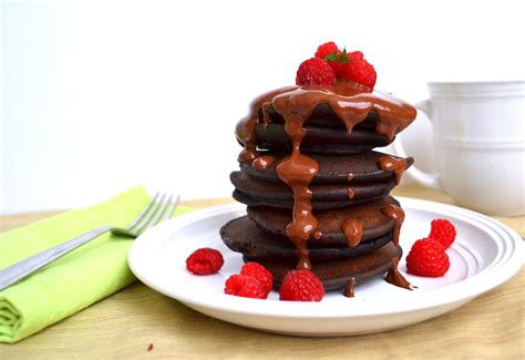 Double Dark Chocolate Espresso Pancakes How Sweet Eats Double Dark