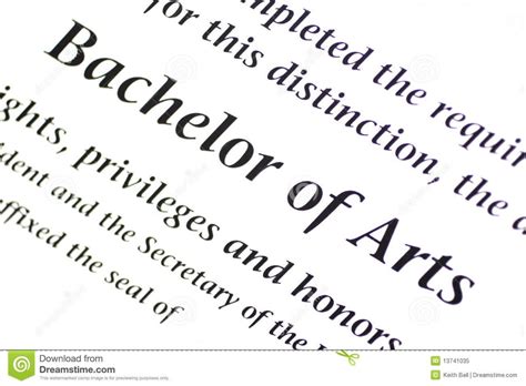 In the united states and canada. » Bachelor of Arts
