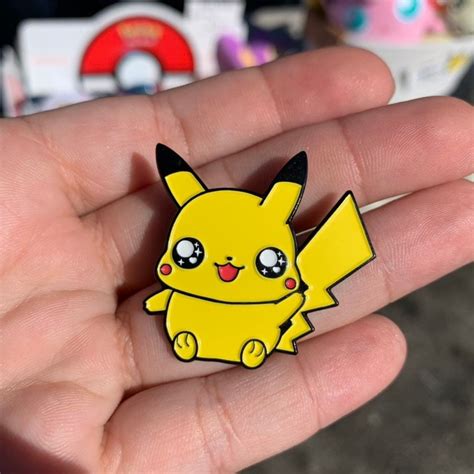 Pikachu Pin Enamel Pin Lapel Pin Trash Goblin Stickers