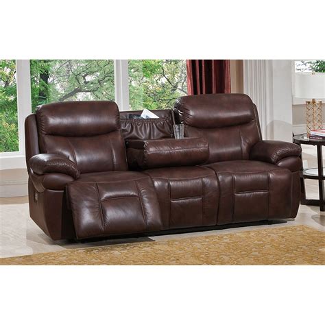 Amax Sanford 3 Piece Leather Power Reclining Living Room Set With Usb