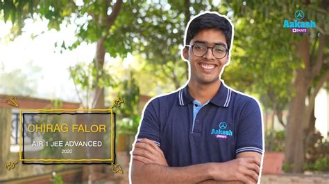 Aakashian Chirag Falor, IIT-JEE Exam Topper 2020, Decided to Drop out