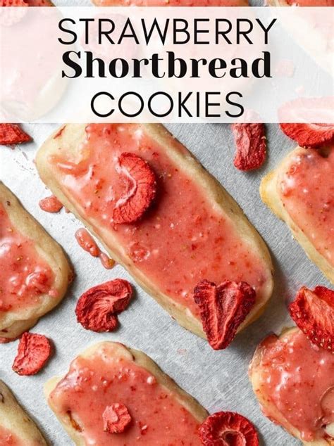 Strawberry Shortbread Cookies Cookie Dough Diaries