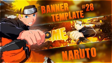 Banner Template 28 Naruto Uzumaki Youtube