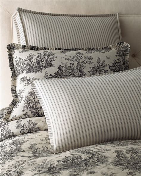 Legacy Sydney Square Toile Pillow With Piping 18sq Toile Pillows