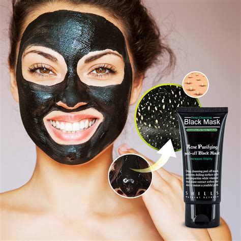 Shills Authentic Deep Cleansing Peel Off Black Face Mask Blackhead