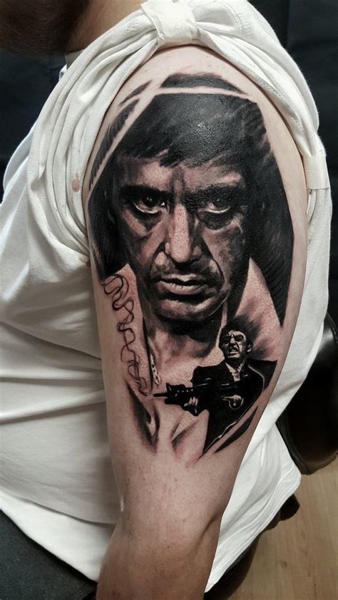 Scarface Tattoo Design Ideas For Men Al Pacino Ink Tattoo Designs Men Hand Tattoos Kulturaupice