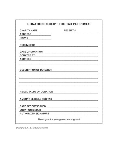 Are copies of dd form 285 and dd form 2260 (unit mail clerk/orderly designation log) kept on file at unit and servicing facility? Donation Receipt Template - Donation Receipts | nuTemplates