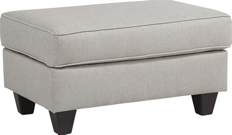 Blooming Grove Oatmeal Beige Polypropylene Fabric Ottoman Rooms To Go