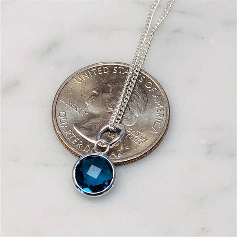 September Birthstone Necklace Personalized Jewelry For Etsy