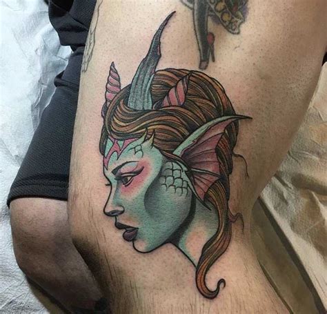 The mermaid tattoos designs are beautiful and they look simply gorgeous especially on the women's body. Neo traditional mermaid tattoo by craig gardyan ...