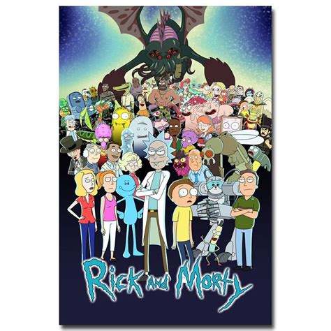 Rick And Morty Cartoon Poster 32x24