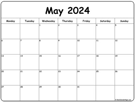 May 2022 Calendar Printable Monday Start Printable Form Templates