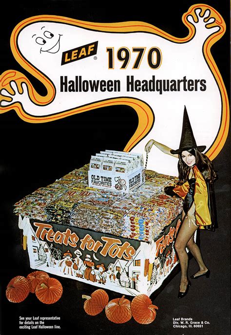 Ccleaf Halloween Headquarters Candy Industry Trade Ad July 1970