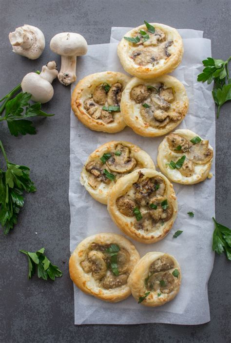 Mushroom Puff Pastry Appetizers - An Italian in my Kitchen