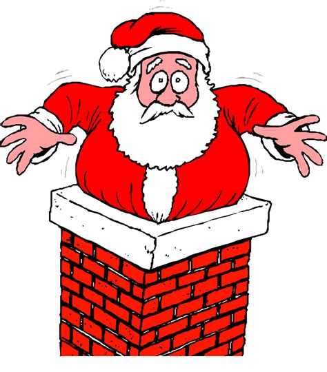 Santa Stuck In A Chimney Clipart Free Download Transparent Png