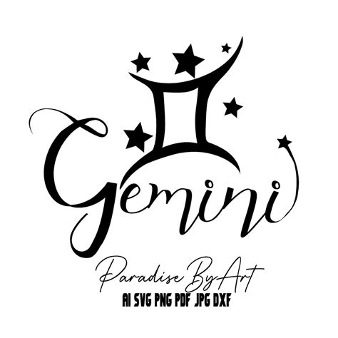 Gemini Svg Gemini Sign Svg Gemini Png Gemini Zodiac Sign Etsy