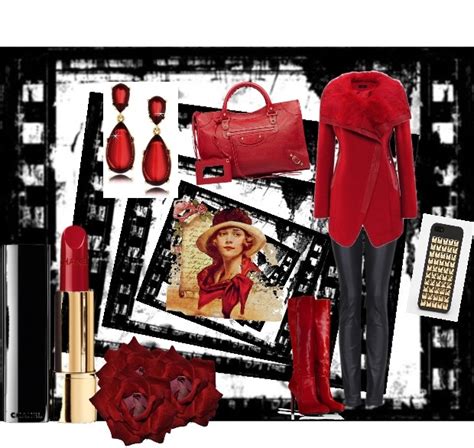 I Love Red Fashion Polyvore Image Image