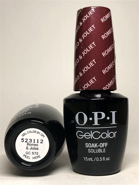 Opi Gelcolor Gel Polish Gc S72 Romeo And Joliet Manicure Pedicure