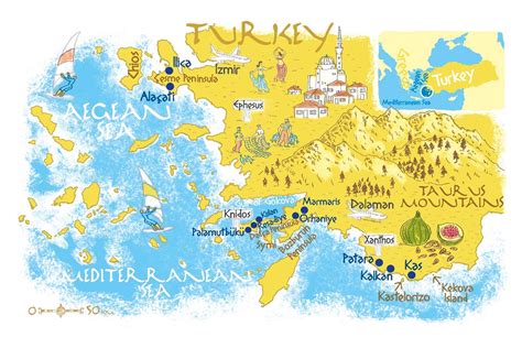 The Essential Guide To The Turkish Coast Travel Map Diy City Travel