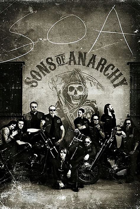 Sons Of Anarchy Tv Show Poster No Frame Canvas With Frame