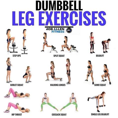 Bolafit On Instagram “🔥dumbbell Leg Exercises🔥 Tag Someone Who