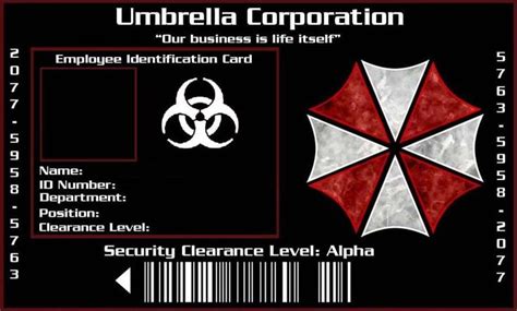 Umbrella Corporation ID By Xaphriel On DeviantArt Umbrella