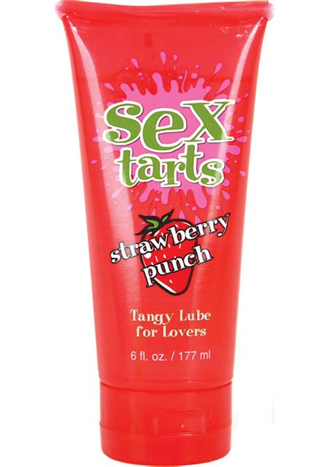 Sex Tarts Flavored Water Based Lube Strawberry Punch 6 Ounce Feel The Vibration