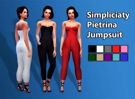 The Best Jumpsuit By Simpliciaty Overall Sims 4 Weibliches Geschlecht