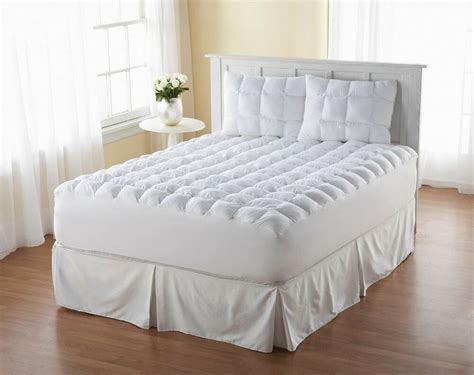 Loft King Size Mattress Topper Pillow Top Bed Cover Comforter Pad Bedroom Cotton Ebay