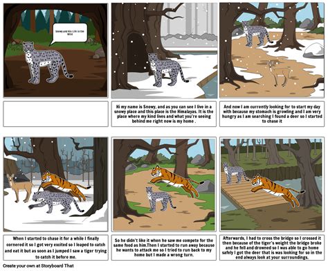 Snowy An His Wild Life Storyboard By 9fbae075