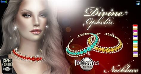 Divine Ophelia Necklace At Jomsims Creations Sims 4 Updates