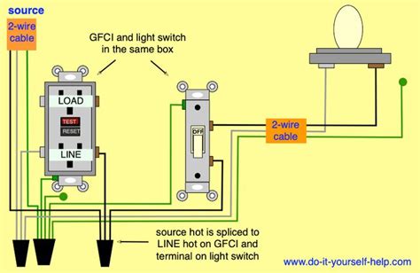 Wiring Diagram For A Gfci Outlet And Light Switch In The Same Box