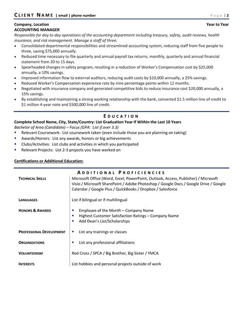 Chief Financial Officer Cfo Resume Example And Template For 2021 Zipjob