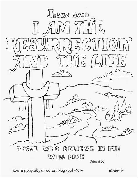 Top 25 easter egg coloring pages for preschool: I am the resurrection coloring page. See more at my blog ...