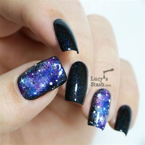 First Time At Lucys Stash Galaxy Nails Nail Art Lucy S Stash