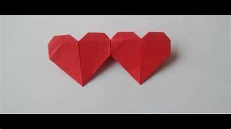 Origami Double Heart Craft Tutorial Origami Heart Instructions